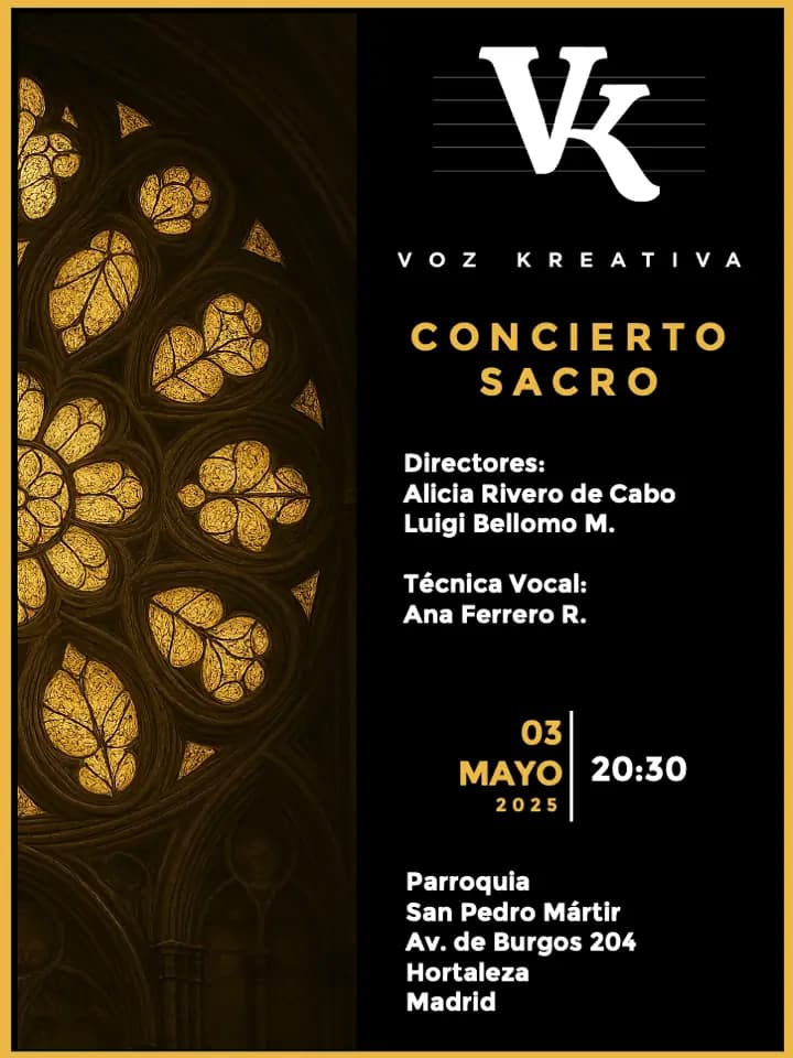 cartel próximo concierto