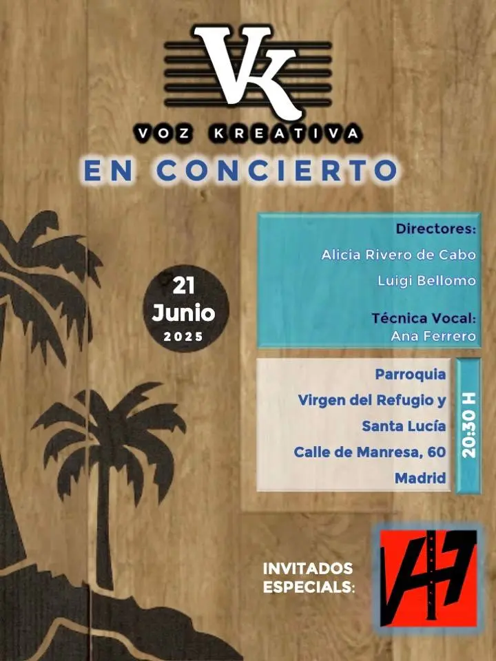 cartel próximo concierto